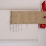 Burlap And Paisley Bookmark The Date Bookmarkers -..