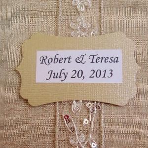 Wedding Guest Book/photo Album W/embroidery Sequin..