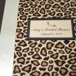 Cheetah Bridal Shower Guestbook Or Album